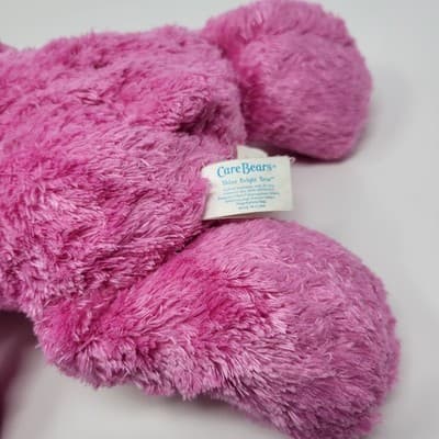 CARE BEARS Shine Bright Bear Plush 13in Pink 2006 TCFC Stuffed Animal - Thumbnail 8