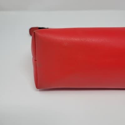 VICTORIA'S SECRET Makeup Bag Womens Red VS Logo Floral Wristlet 12x8 - Thumbnail 11