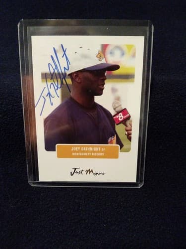 2004 Just Minors Prospects Joey Gathright #31 Rookie Auto Just Prospects 2004 - Thumbnail 2