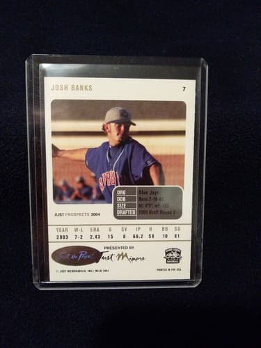 2004 Just Minors JOSH BANKS signed BLUE JAYS AUTO Autographed REDS ASTROS 7 - Thumbnail 2