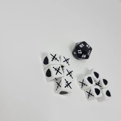 MTG dice lotArena of the Planeswalkers diceMagic the Gathering D20Combat dice - Thumbnail 3