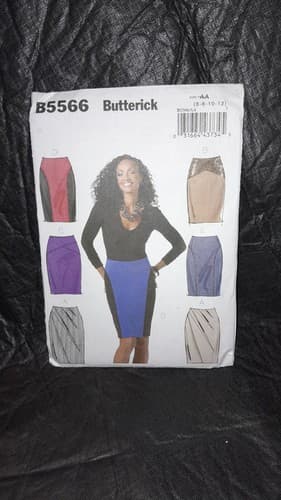 Butterick B5566 UC Classic Pencil Skirt Pattern Misses Sz 6-12 Multi Style Easy - Image 1
