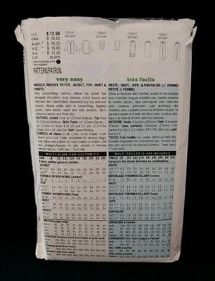 Butterick 6014 Women’s Vest Skirt & Pants Pattern Sz 14–18 Linencore Minimalist - Thumbnail 2
