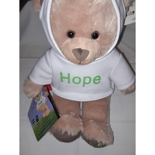 Build-A-Bear 16" Hope Hoodie Plush Teddy American Cancer Society Exclusive BABW - Thumbnail 3