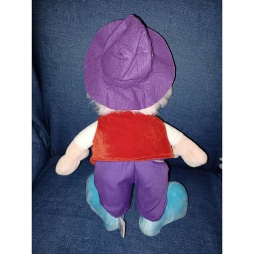 SUGARLOAF 16" Red Nose Clown Plush Big Smile, Red Vest Purple Pants & Hat - Thumbnail 3