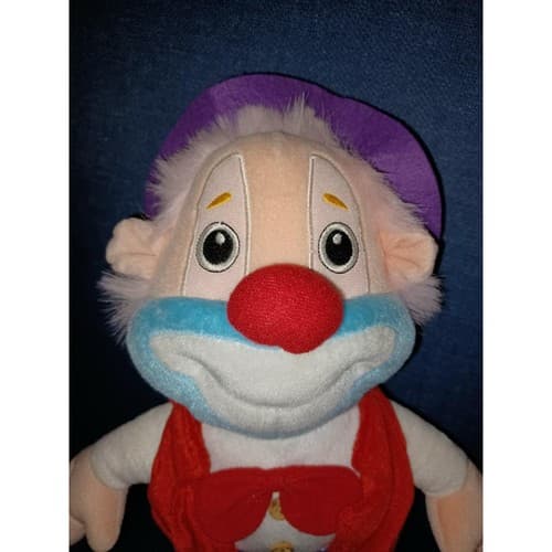 SUGARLOAF 16" Red Nose Clown Plush Big Smile, Red Vest Purple Pants & Hat - Thumbnail 2