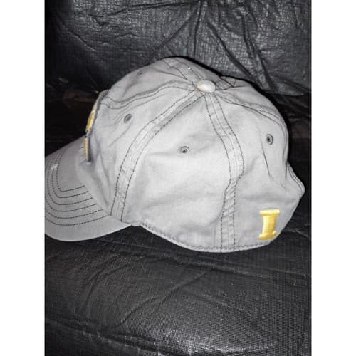 Iowa Hawkeyes Embroidered Baseball Cap Gray Adjustable Strapback Hat - Thumbnail 3