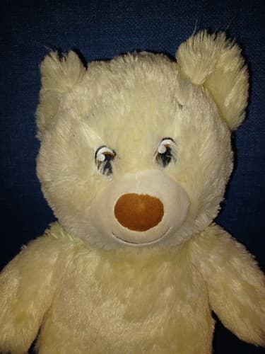 Happy Teddy Bear Cub Soft Cream Colored BABW Plush Build-A-Bear LIL COCONUT 15" - Thumbnail 2