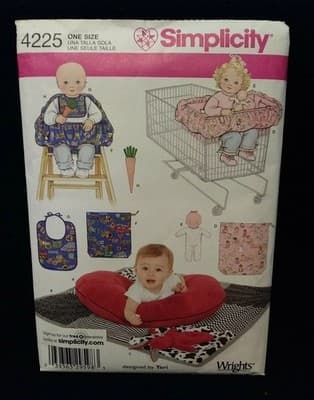 Simplicity 4225 Baby Essentials Pattern Handmade Nursery DIY Babycore Accessorie - Image 1