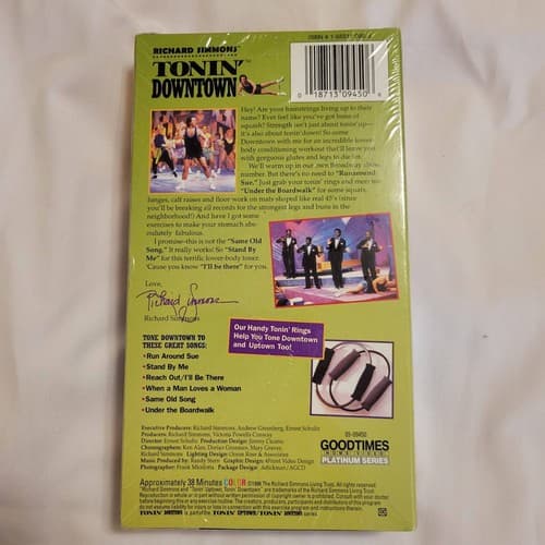 Richard Simmons Tonin’ Downtown VHS Sealed Lower Body Workout 1990s - Thumbnail 7