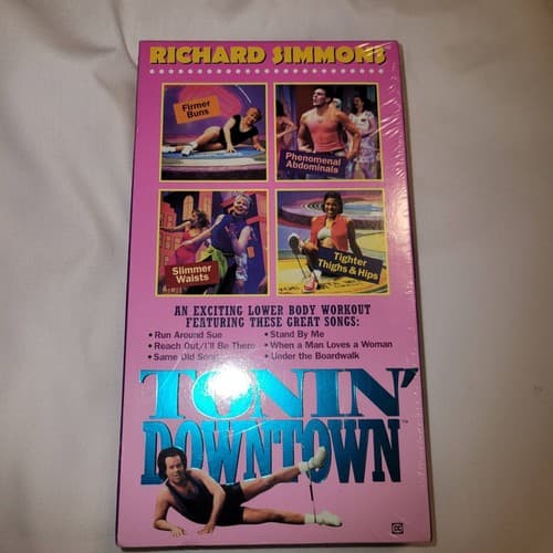 Richard Simmons Tonin’ Downtown VHS Sealed Lower Body Workout 1990s - Thumbnail 4