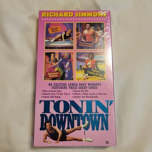 Richard Simmons Tonin’ Downtown VHS Sealed Lower Body Workout 1990s - Image 1