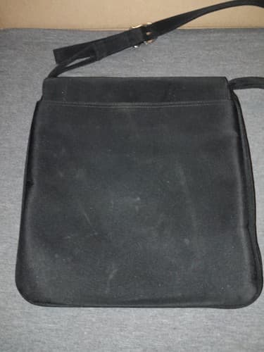 Tommy Hilfiger Gear Shoulder Bag Black Red White Flag Logo 11x11 Vintage Retro - Thumbnail 5
