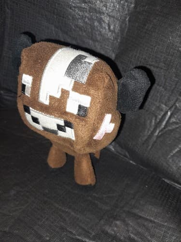 Minecraft Baby Cow Plush Brown Gray Mojang Stuffed Animal Jinx 5” 2014 - Thumbnail 3