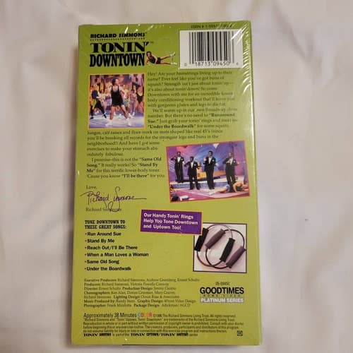 Richard Simmons Tonin’ Downtown VHS Sealed Lower Body Workout 1990s - Thumbnail 6