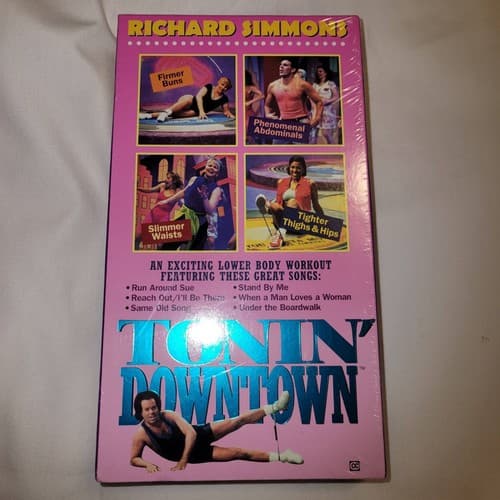 Richard Simmons Tonin’ Downtown VHS Sealed Lower Body Workout 1990s - Thumbnail 3