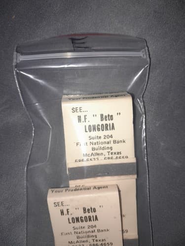 Vintage Matchbook Set Of 4 The Prudential Insurance Company Texas - Thumbnail 5