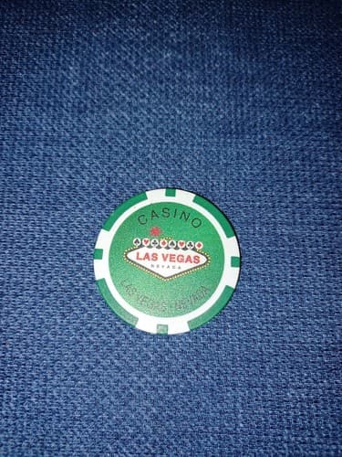 Poker Chip Las Vegas Sign 11.5 gram Clay Composite - Thumbnail 2