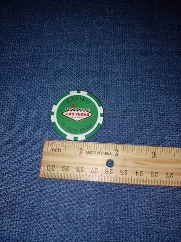 Poker Chip Las Vegas Sign 11.5 gram Clay Composite - Thumbnail 3