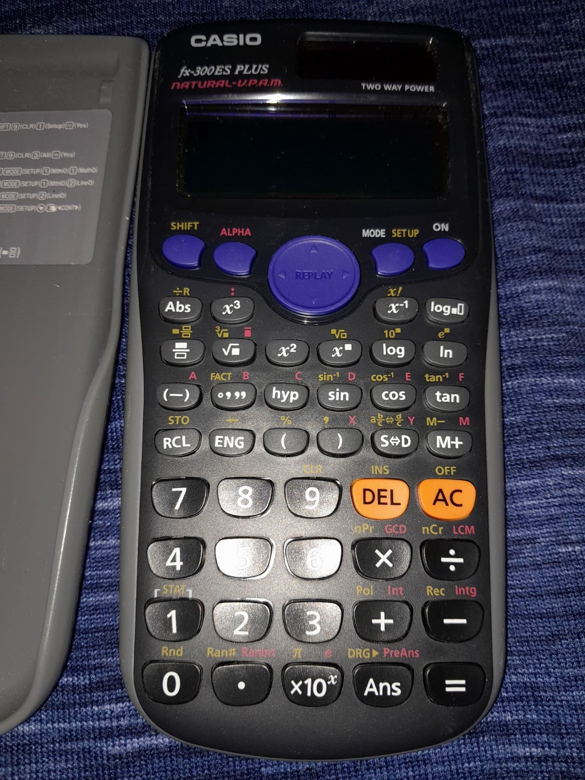 Casio FX-300ES PLUS Scientific Calculator W/ Hard Cover 2 Way Power - Thumbnail 2