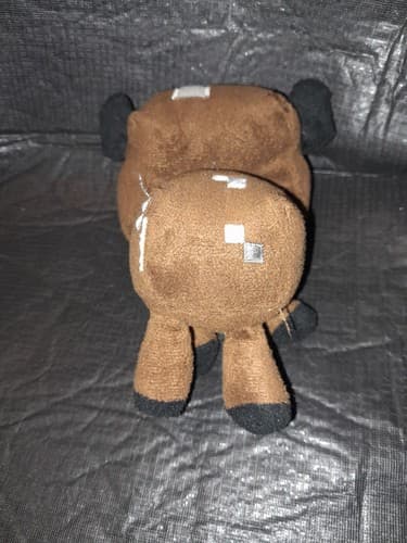 Minecraft Baby Cow Plush Brown Gray Mojang Stuffed Animal Jinx 5” 2014 - Thumbnail 7