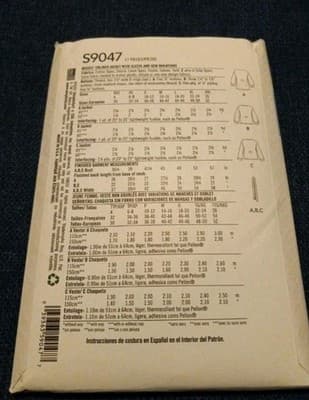 Simplicity S9047 Wrap Top Pattern Sz XXS–XXL Linen Minimalist Loungewear Style - Thumbnail 2