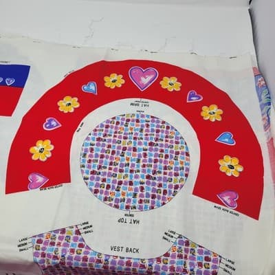 Fabric Traditions Simplicity Panel Place Child Vest Hat Panels End Bolt Lot - Thumbnail 13