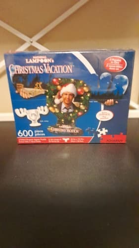 National Lampoons Christmas Vacation 600 Pcs Puzzle 2 Sided & Moose Mug Shaped - Thumbnail 2