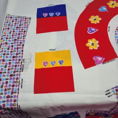 Fabric Traditions Simplicity Panel Place Child Vest Hat Panels End Bolt Lot - Thumbnail 14
