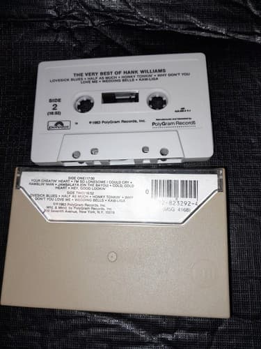 The Very Best of Hank Williams [Polygram] by Hank Williams (Cassette, Polydor) - Thumbnail 4