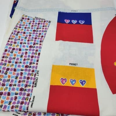 Fabric Traditions Simplicity Panel Place Child Vest Hat Panels End Bolt Lot - Thumbnail 8