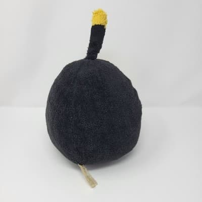 ANGRY BIRDS Black Bomb Plush 8in 2010 Rovio Stuffed Toy Game Character - Thumbnail 7