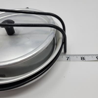 Camping Cookware Set Portable Aluminum Mess Kit Pan Pot Lid 7in w Bag 6 pcs - Thumbnail 7