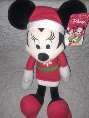 Disney Minnie Mouse 14” Red Snowflake Dress Plush Holiday Just Play 2020 NWT - Thumbnail 2