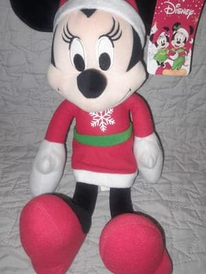 Disney Minnie Mouse 14” Red Snowflake Dress Plush Holiday Just Play 2020 NWT - Thumbnail 3