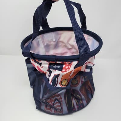 THIRTY-ONE Summer Fun Caddy Tote Flip Flop Print Beach Pool Organizer Bag - Image 1