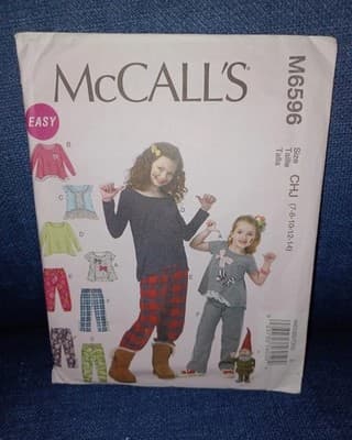McCall’s M6596 Easy Kids Loungewear Pattern Sizes 7–14 | Cozy Athleisure Pajama - Image 1