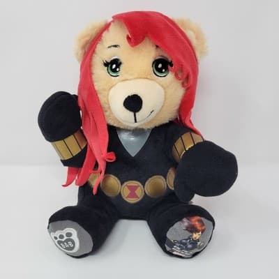 BUILD A BEAR Black Widow Plush 9in Marvel Avengers Stuffed Costume Build-A-Bear - Thumbnail 2