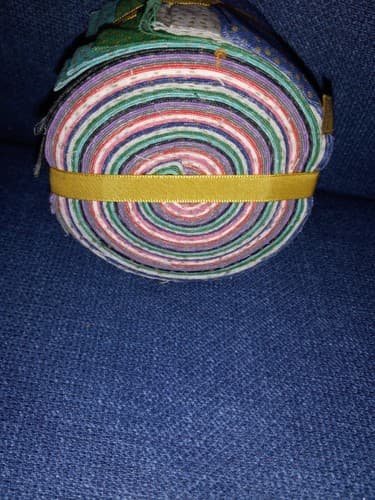 JellyRoll Polka Dots 2.5" STRIPS QUILTING FABRIC Pink Blue Red Green Purple Tan - Thumbnail 4