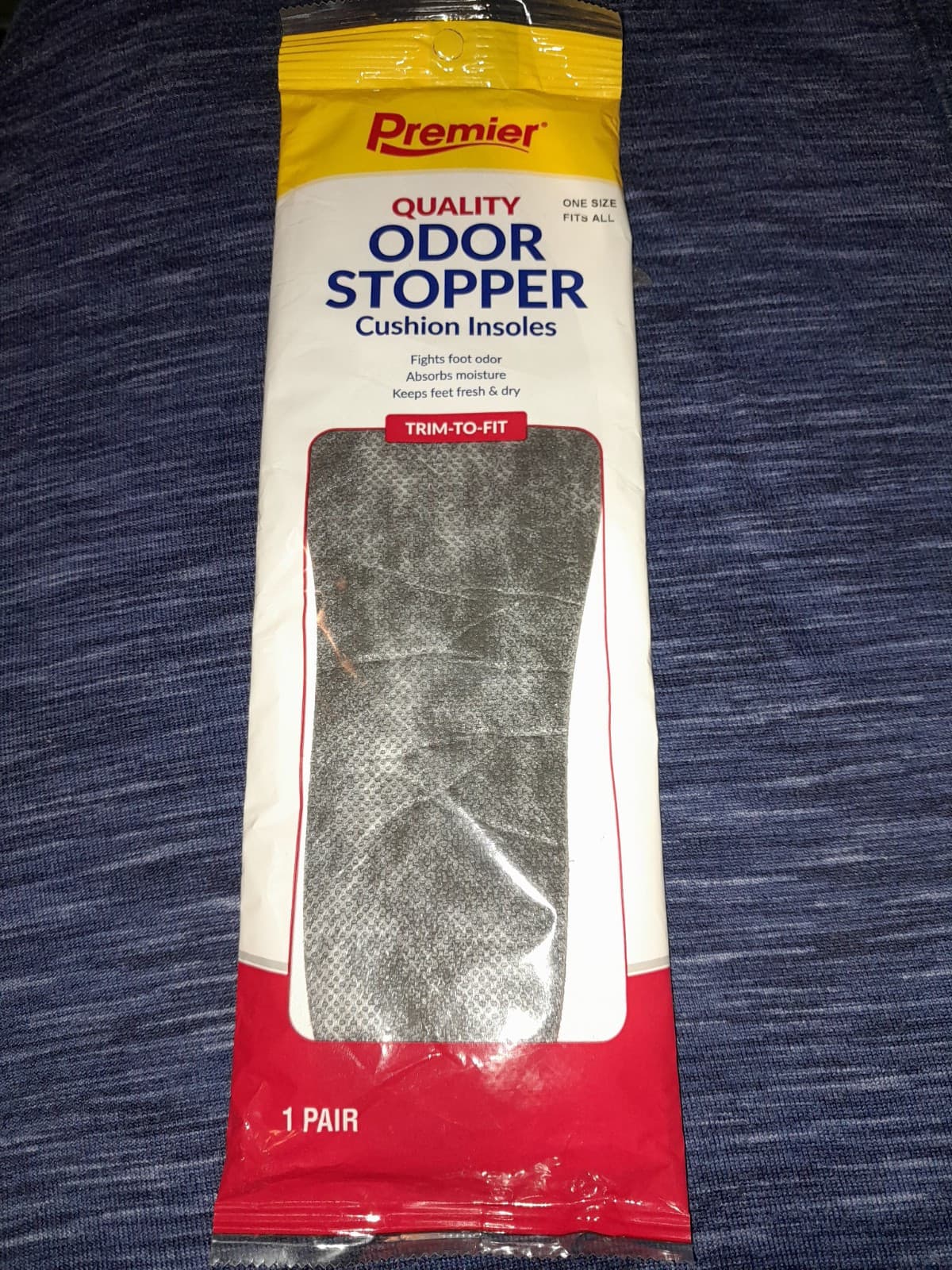 Premier Quality Odor Stopper Cushion Insoles Trim to Fit One Size Fits All, 1 Pr - Thumbnail 2