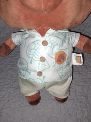 GENUINE Animal Crossing New Horizons Tom Nook Plush 16" Tanuki Raccoon - Thumbnail 3