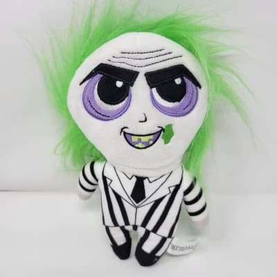 KIDROBOT Beetlejuice Phunny Plush 8in Striped Suit Tim Burton Keaton - Thumbnail 2