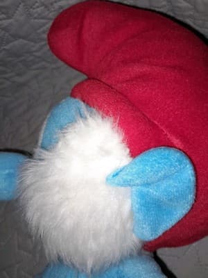 The Smurfs Papa Smurf 16.5" Plush No Tag White Beard Red Hat - Thumbnail 13
