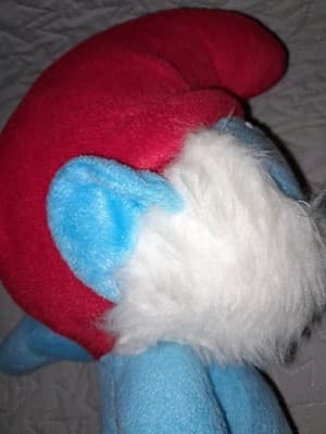 The Smurfs Papa Smurf 16.5" Plush No Tag White Beard Red Hat - Thumbnail 12