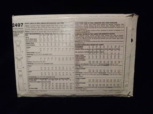 Simplicity 2497 Cynthia Rowley Dress Pattern 12–20 Designer Chic Uncut - Thumbnail 2