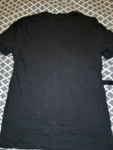 Express Size XS Graphic Tee Black White Streetwear Varsitycore Bold Print Top - Thumbnail 3