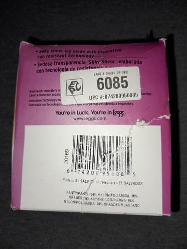 L'eggs sz Q Jett Black Silky Sheer Leg Silken Mist Control Top Pantyhose 2 Pair - Thumbnail 5