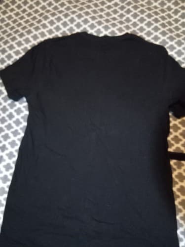 Express Size XS Graphic Tee Black White Streetwear Varsitycore Bold Print Top - Thumbnail 2