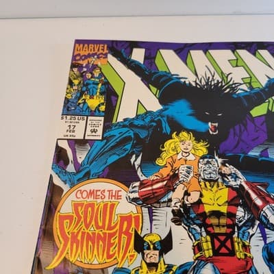 X-MEN No. 17 1992 Marvel Comic 1st App Soul Skinner Andy Kubert Newsstand ed. - Thumbnail 6