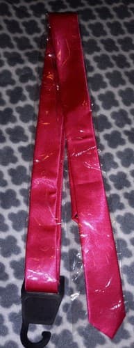 New 1.5 inch Pink Skinny Slim Retro Tie Narrow Thin Necktie Solid - Image 1